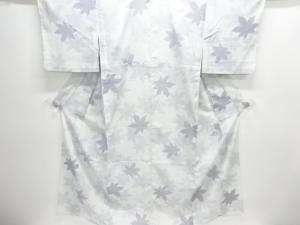 駒絽ヤツデ模様小紋着物